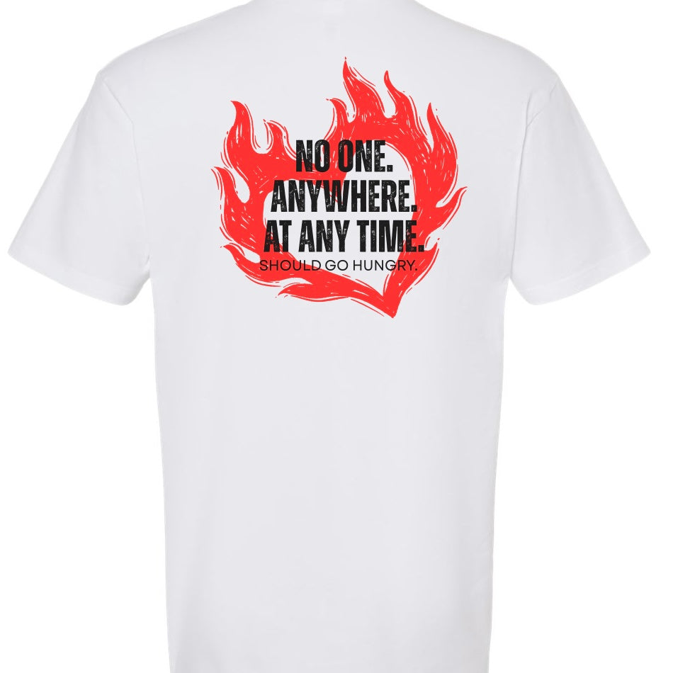 No One Anywhere Should Go Hungry — Fundraiser Tee